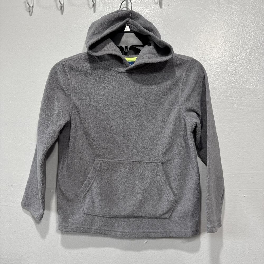 Old Navy Kids Cozy Soft Fleece Pullover Hoodie Unisex Sz M 8 Gray Kangaroo Pocke